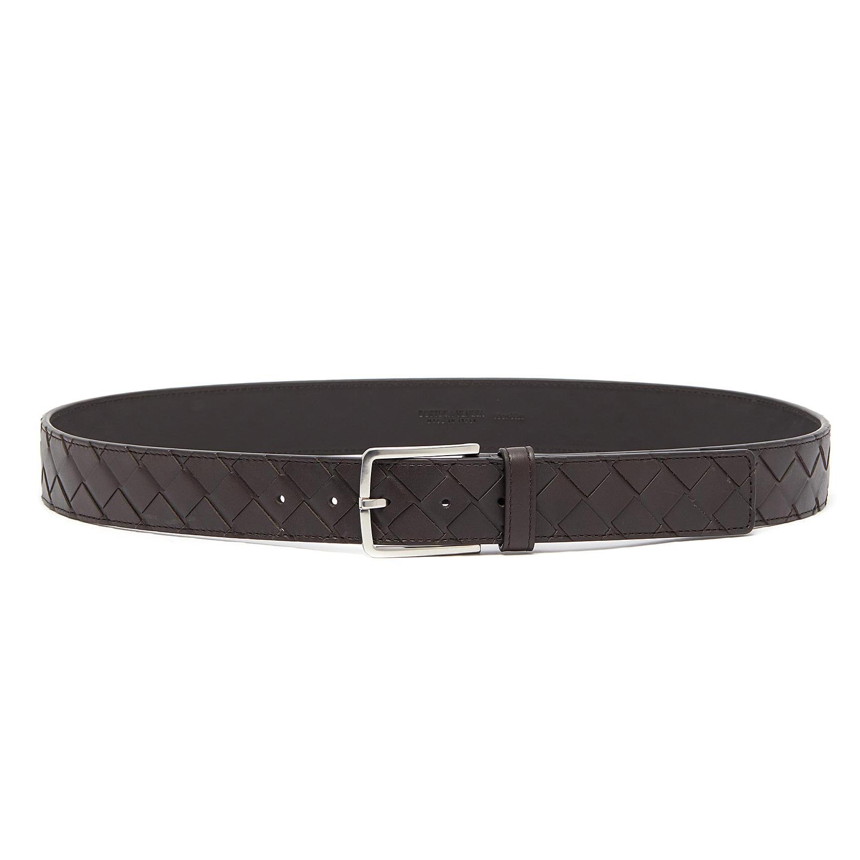 Bottega Veneta Intrecciato Leather Belt Bottega Veneta Intrecciato Leather Belt